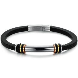 Bracciale In Silicone E Titanio Venduto Bene In Tutto Il Mondo