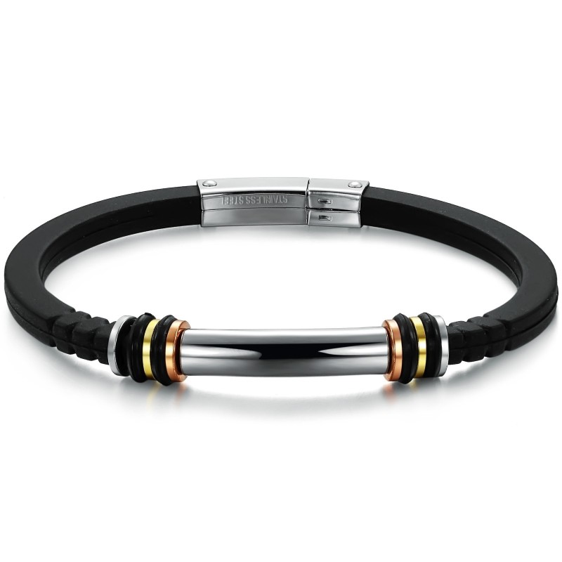 Bracciale In Silicone E Titanio Venduto Bene In Tutto Il Mondo Bracciale In Silicone E Titanio Venduto Bene In Tutto Il Mondo