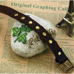 Bracciale In Pelle Di Titanio Con Numeri Romani Di Alta Qualità