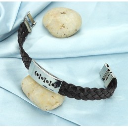 Bracciale In Titanio Nero Di Qualità Superiore