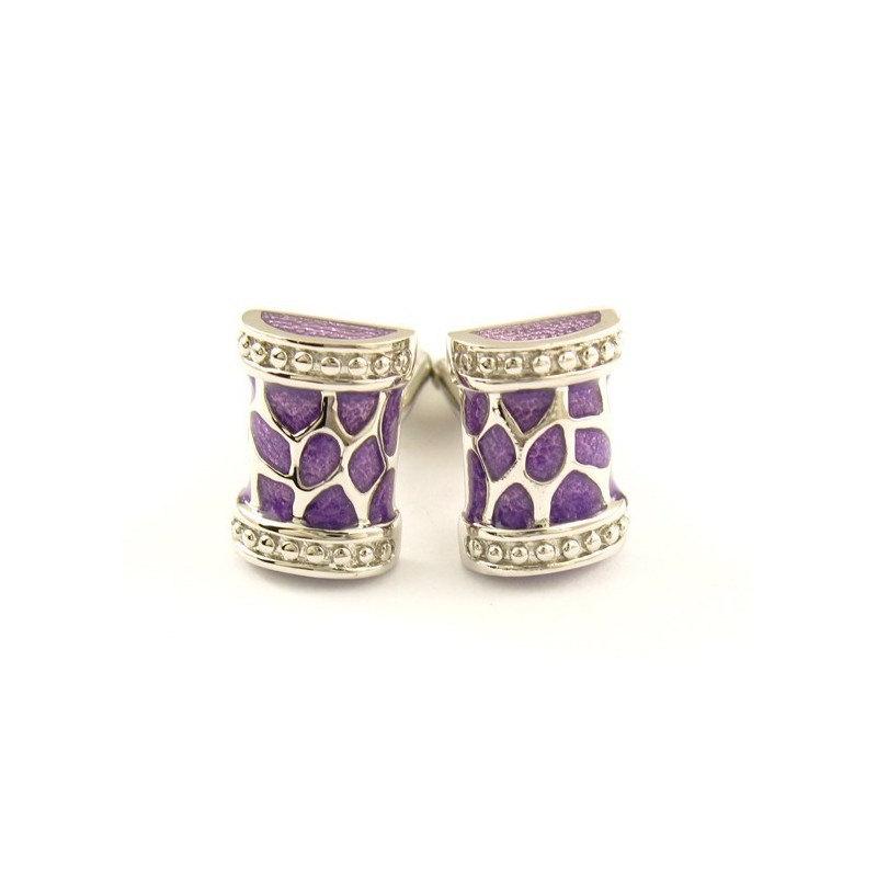 Gemelli In Titanio Viola Caldo Alla Moda Gemelli In Titanio Viola Caldo Alla Moda