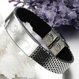 Bracciale In Pelle Di Titanio Scorpion Di Fama Mondiale