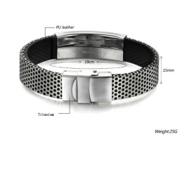 Bracciale In Pelle Di Titanio Scorpion Di Fama Mondiale