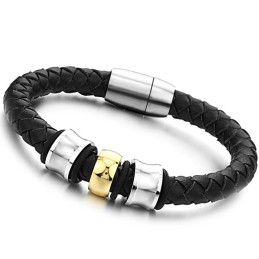 Bracciale In Pelle Di Titanio Di Forma Rotonda Con Reputazione Affidabile