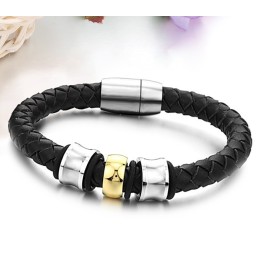 Bracciale In Pelle Di Titanio Di Forma Rotonda Con Reputazione Affidabile