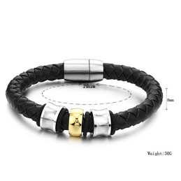 Bracciale In Pelle Di Titanio Di Forma Rotonda Con Reputazione Affidabile