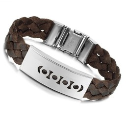 Bracciale In Titanio Marrone Completo Nelle Specifiche