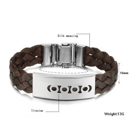 Bracciale In Titanio Marrone Completo Nelle Specifiche