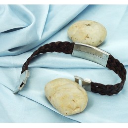 Bracciale In Titanio Marrone Di Eccellente Qualità