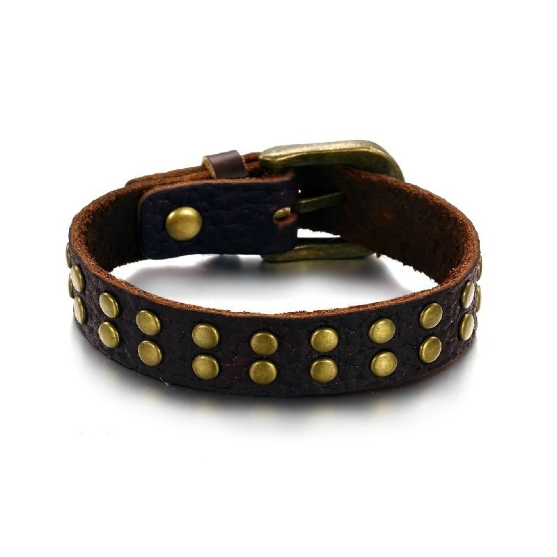 Bracciale In Pelle Di Titanio Retrò Di Qualità Affidabile Bracciale In Pelle Di Titanio Retrò Di Qualità Affidabile