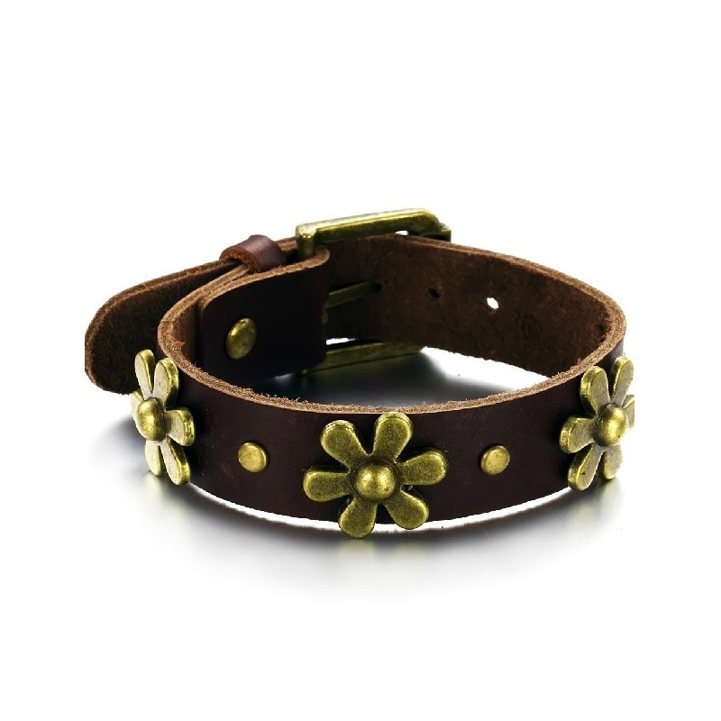 Bracciale In Pelle Di Titanio Retrò Di Alta Qualità Bracciale In Pelle Di Titanio Retrò Di Alta Qualità
