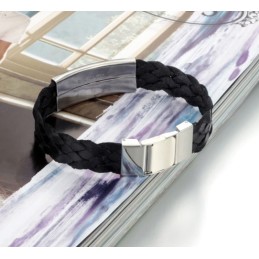 Bracciale In Pelle Di Titanio Con Scorpione Maschile Facile Da Usare