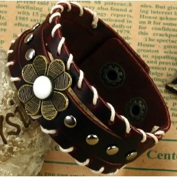 Il Re Della Quantità Bracciale Unisex In Titanio E Pelle