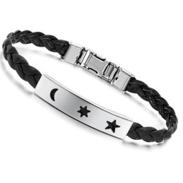 Bracciale In Pelle Di Titanio Resistente All'Uso