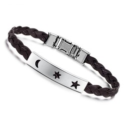 Bracciale In Pelle Di Titanio Resistente All'Uso
