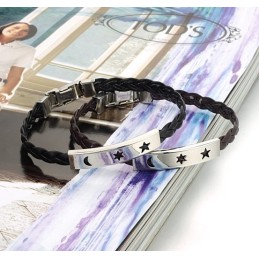 Bracciale In Pelle Di Titanio Resistente All'Uso