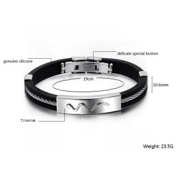 Bracciale In Pelle Di Titanio Viper Di Reliable Reputation