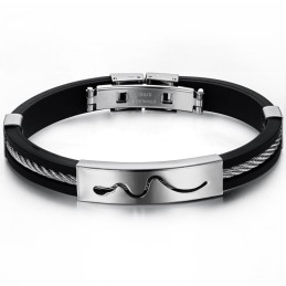 Bracciale In Silicone Di Titanio Cavo Durevole Nell'Uso