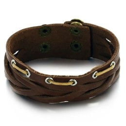 Bracciale In Pelle Di Titanio Di Qualità Superiore