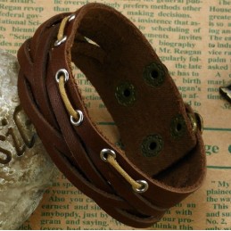 Bracciale In Pelle Di Titanio Di Qualità Superiore