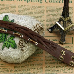 Bracciale In Pelle Di Titanio Di Qualità Superiore