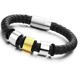 Bracciale In Pelle Di Titanio Da Donna Di Qualità Stabile