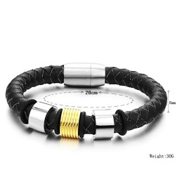 Bracciale In Pelle Di Titanio Da Donna Di Qualità Stabile
