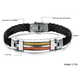 Bracciale In Pelle Di Titanio Con Qualità E Quantità Garantite