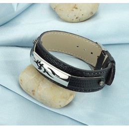 Bracciale In Titanio Nero Di Qualità Affidabile