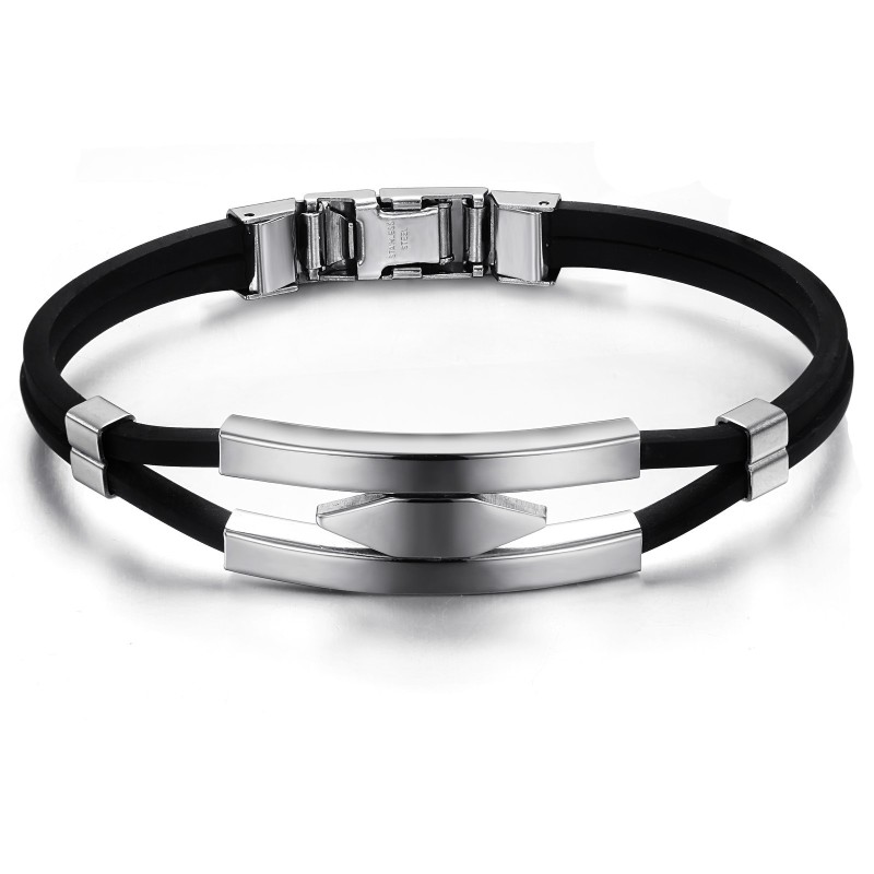 Bracciale In Silicone Di Titanio Di Alta Qualità Bracciale In Silicone Di Titanio Di Alta Qualità