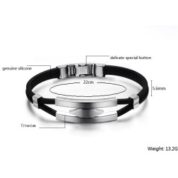 Bracciale In Silicone Di Titanio Di Alta Qualità