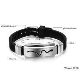 Ampia Varietà Di Braccialetti In Silicone E Titanio