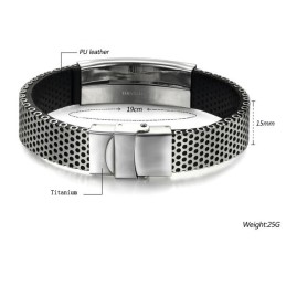 Bracciale In Pelle Di Titanio Scorpion Di Qualità Stabile