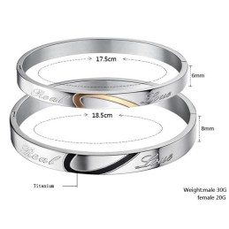 Braccialetto In Titanio Sweetheart Di Qualità Affidabile Per Gli Innamorati