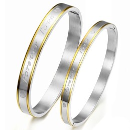 Bracciale In Titanio Forever Love Di Qualità Stabile Per Gli Innamorati