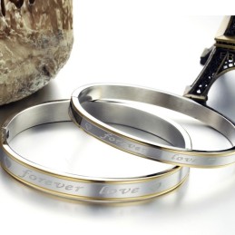 Bracciale In Titanio Forever Love Di Qualità Stabile Per Gli Innamorati