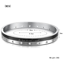 Bracciale In Titanio Completo Nelle Specifiche Per Gli Amanti