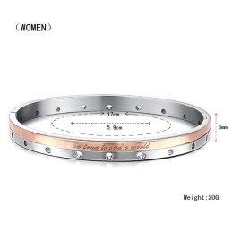Bracciale In Titanio Completo Nelle Specifiche Per Gli Amanti