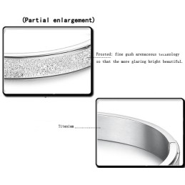 Bracciale In Titanio Scrub Di Qualità Stabile Per Gli Amanti