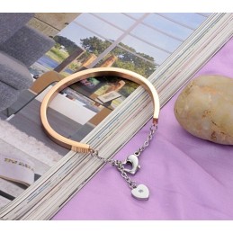 Bracciale In Titanio A Forma Di Lucchetto Da Donna Di Qualità Affidabile