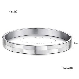 Ampia Varietà Di Bracciale In Titanio Con Griglia Per Gli Amanti