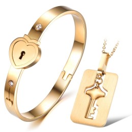 Bracciale In Titanio A Forma Di Lucchetto Con Reputazione Affidabile Per Gli Amanti