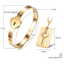 Bracciale In Titanio A Forma Di Lucchetto Con Reputazione Affidabile Per Gli Amanti