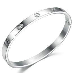 Bracciale Da Donna In Titanio Di Alta Qualità Con Diamante