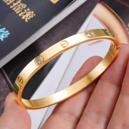 Bracciale Da Donna In Titanio Di Qualità Stabile Con Diamante