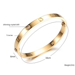 Bracciale Da Donna In Titanio Di Qualità Affidabile Con Strass