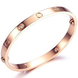 Bracciale Da Donna In Titanio Con Strass "To Have A Long Story"