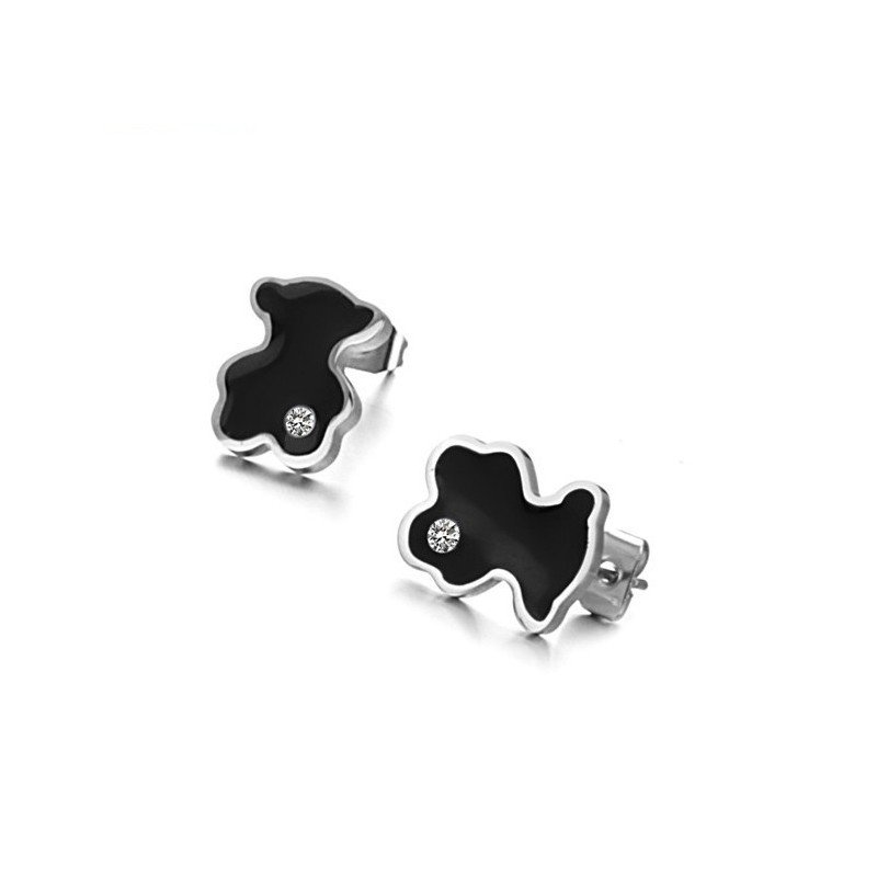 Orecchini In Titanio A Forma Di Orso Da Donna Di Fama Mondiale Con Diamante Orecchini In Titanio A Forma Di Orso Da Donna Di Fama Mondiale Con Diamante