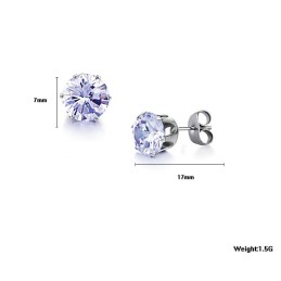 Orecchini In Titanio Di Qualità Superiore Con Diamante