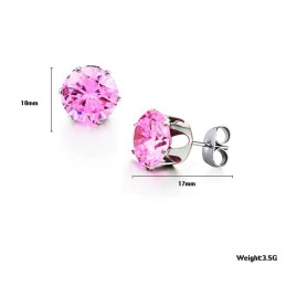 Ampia Varietà Di Orecchini Da Donna In Titanio Rosa Con Diamante